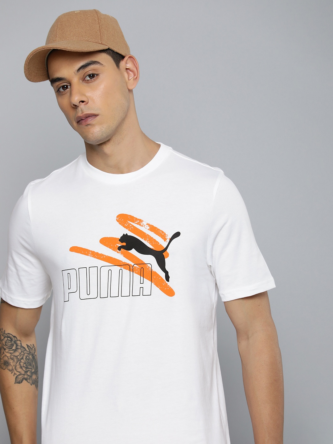 

Puma Pure Cotton LOGO LAB Summer Outdoor T-shirt, White