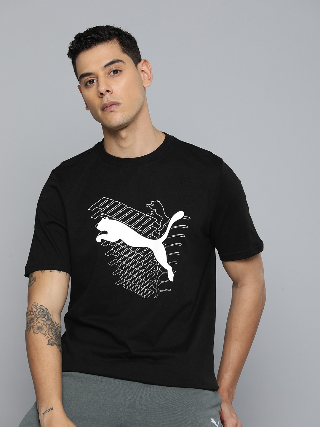 

Puma Pure Cotton GRAPHICS Cat Outdoor T-shirt, Black