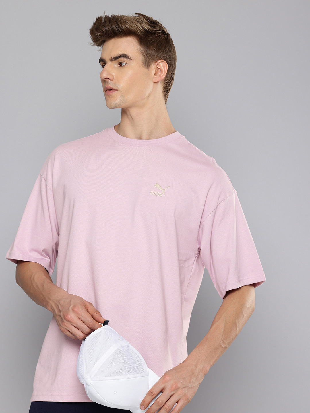 

Puma Better Classics Unisex Pure Cotton Drop-Shoulder Sleeves Outdoor Oversized T-shirt, Purple
