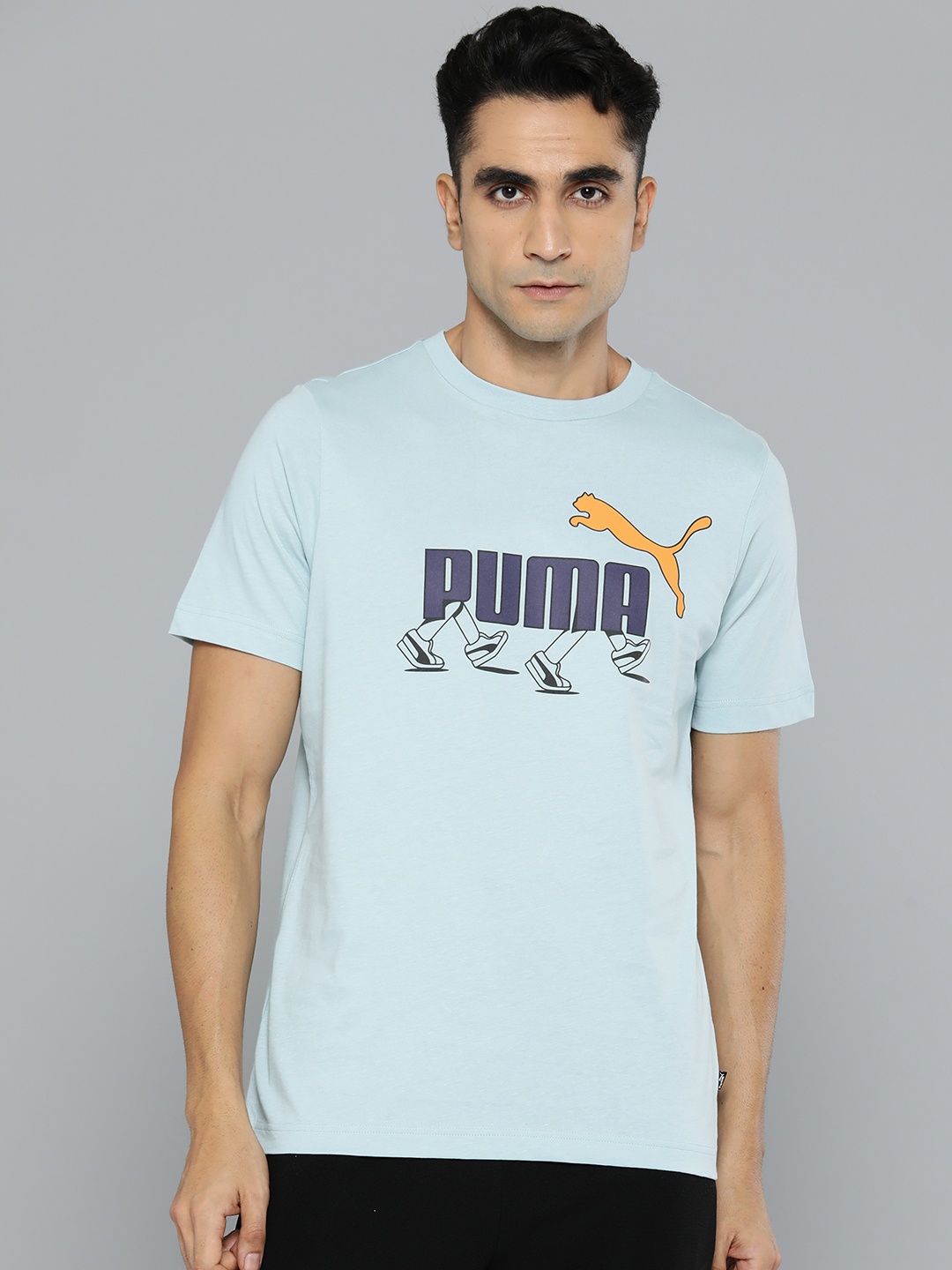 

Puma Pure Cotton Printed Sneaker T-shirt, Blue