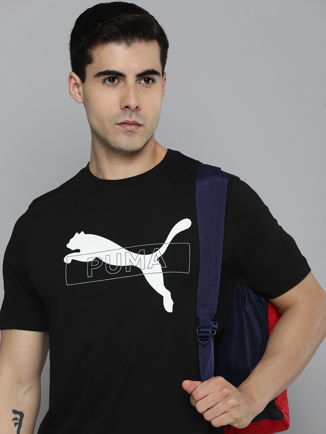 

Puma Men Desert Road Graphic Printed Pure Cotton T-shirt, Black