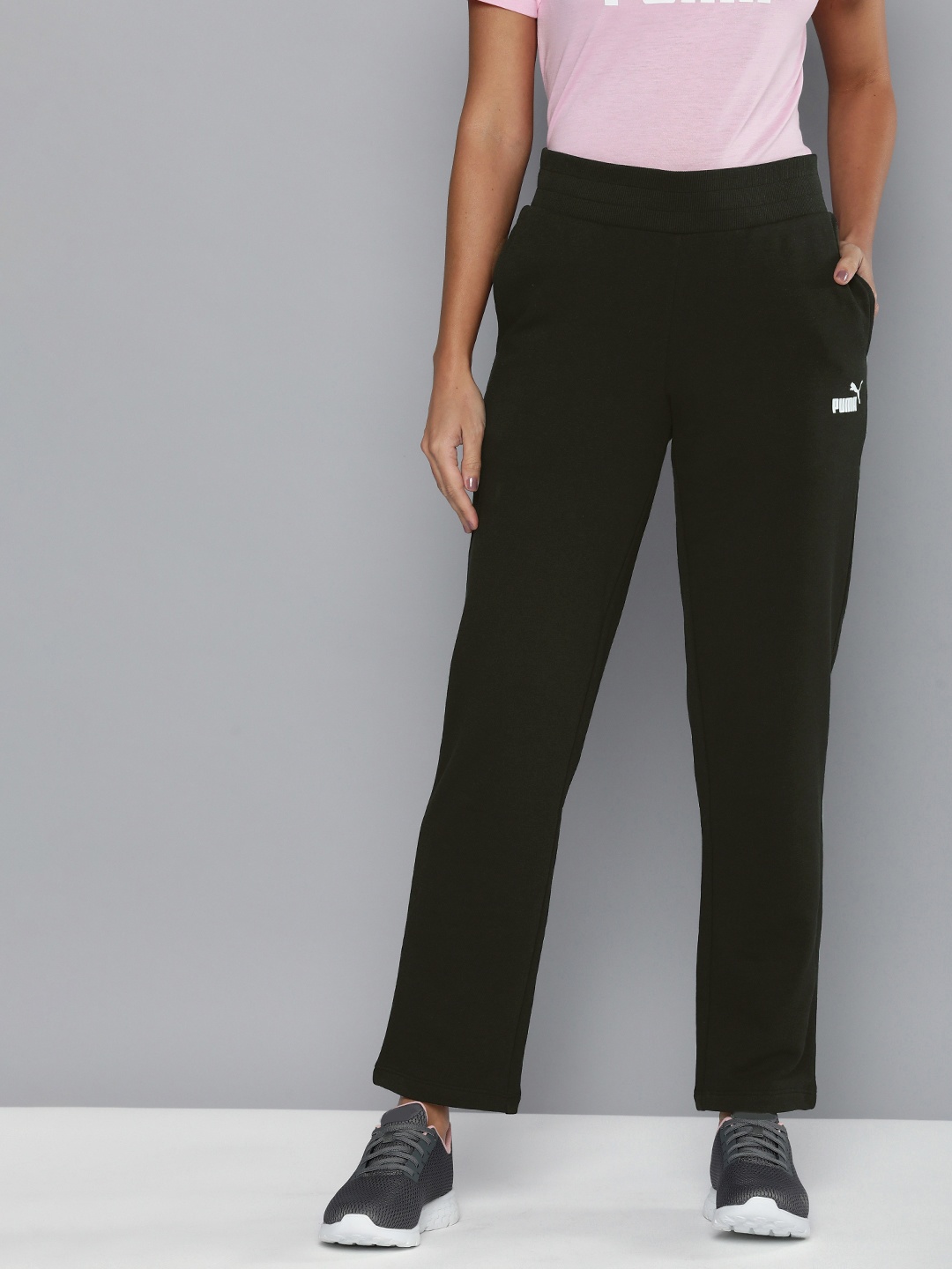 

Puma Women Mid Rise Logo Regular Fit Outdoor Track Pants, Black