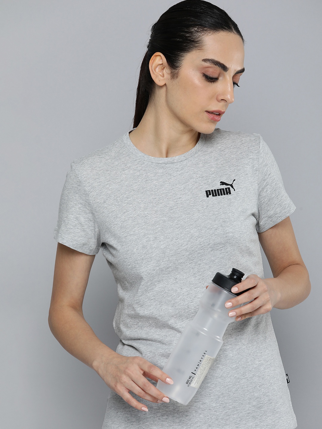

Puma Pure Cotton Small Logo Outdoor T-Shirt, Grey