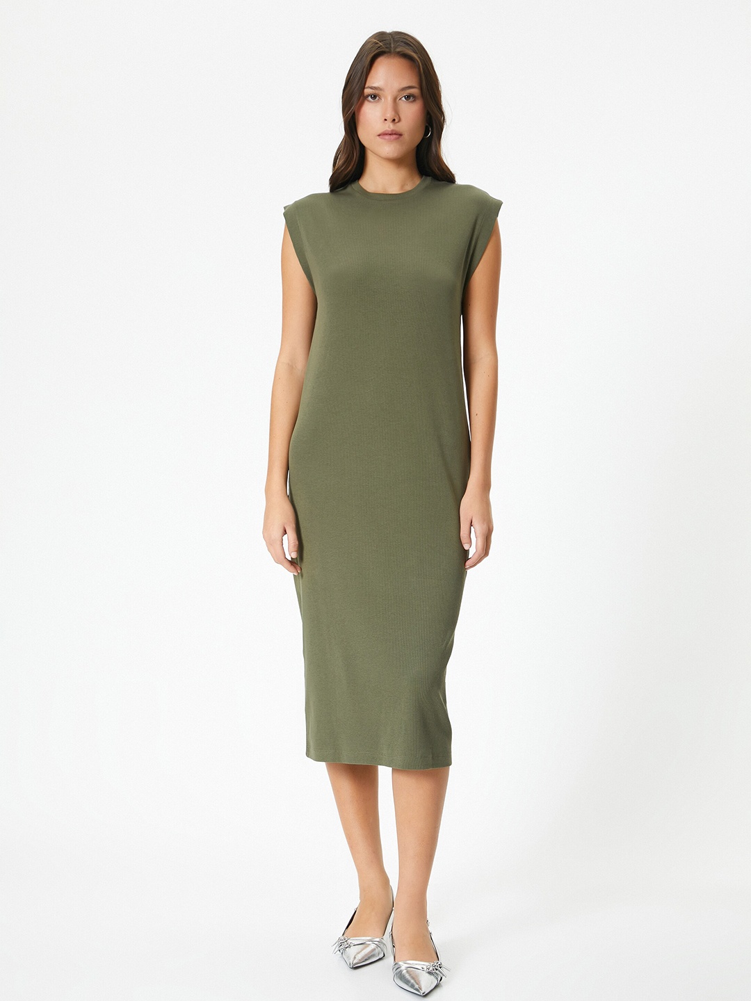 

Koton Sheath Midi Dress, Khaki