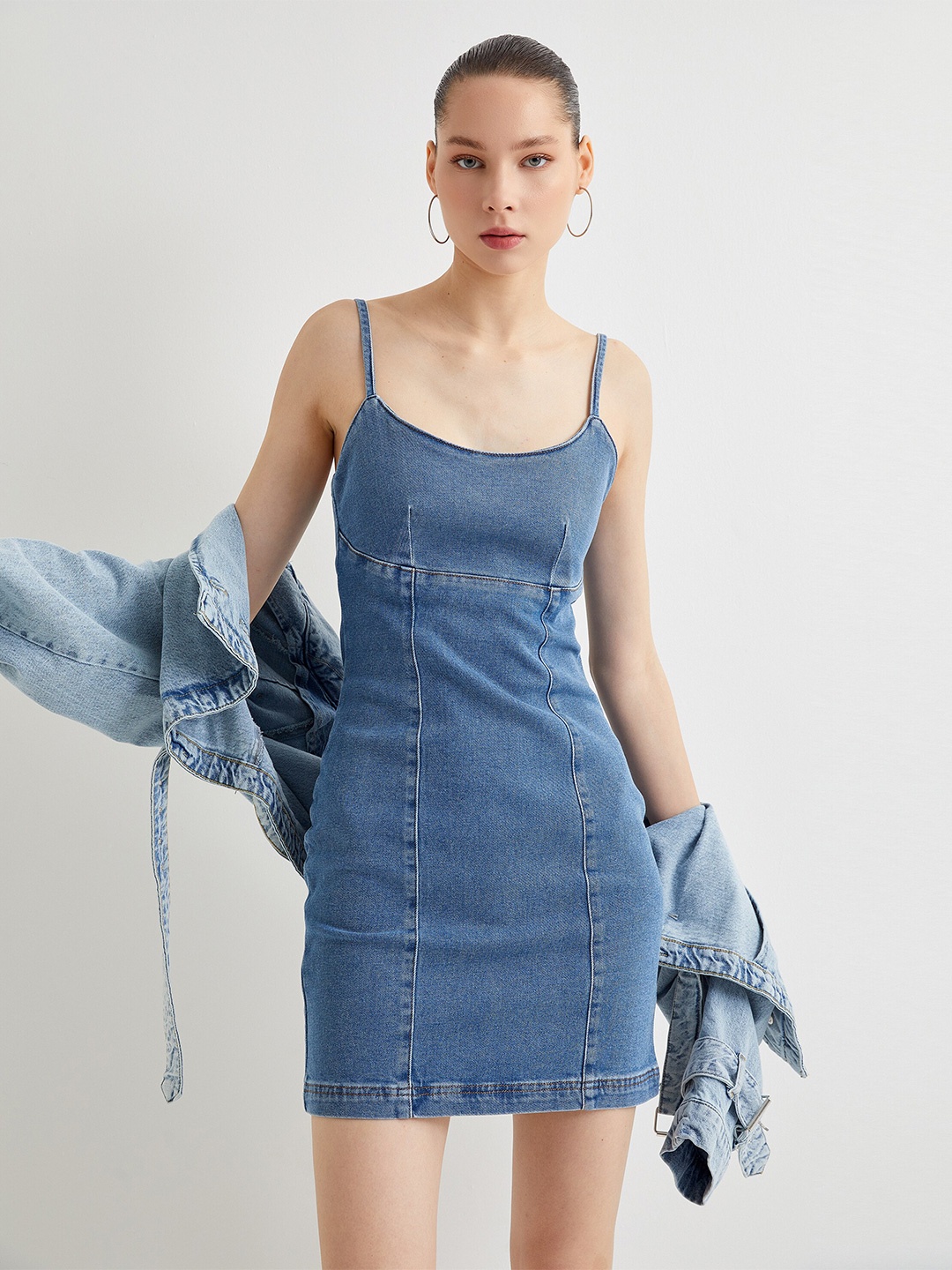 

Koton Sheath Mini Dress, Blue
