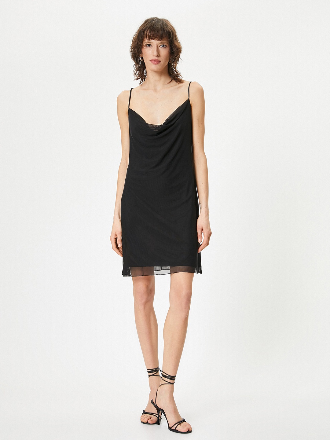 

Koton Fit & Flare Dress, Black