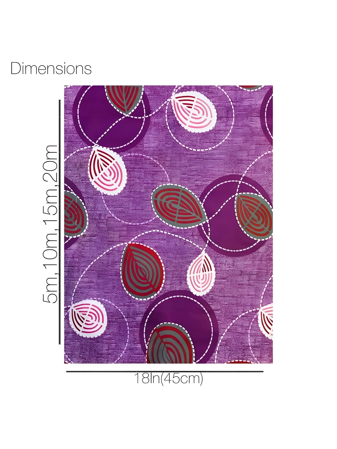 

Homerz Purple Kitchen Waterproof Shelf Liner Organiser