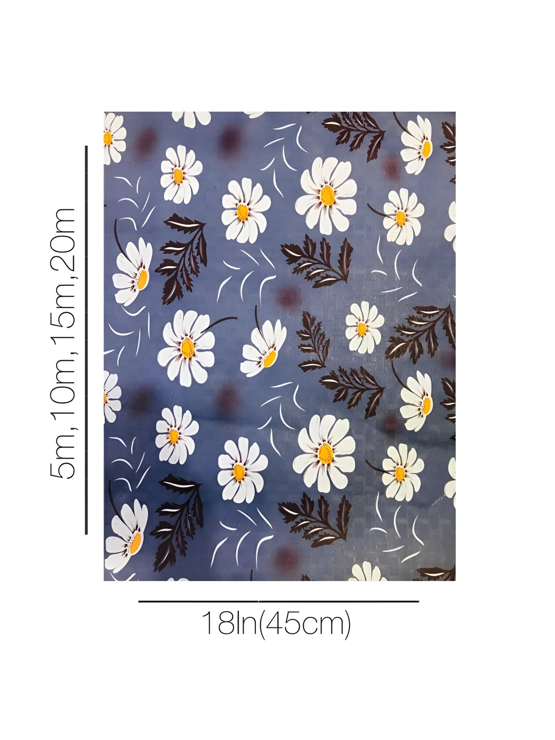 

Homerz Grey Floral Printed Regular Shelf Liner Organiser