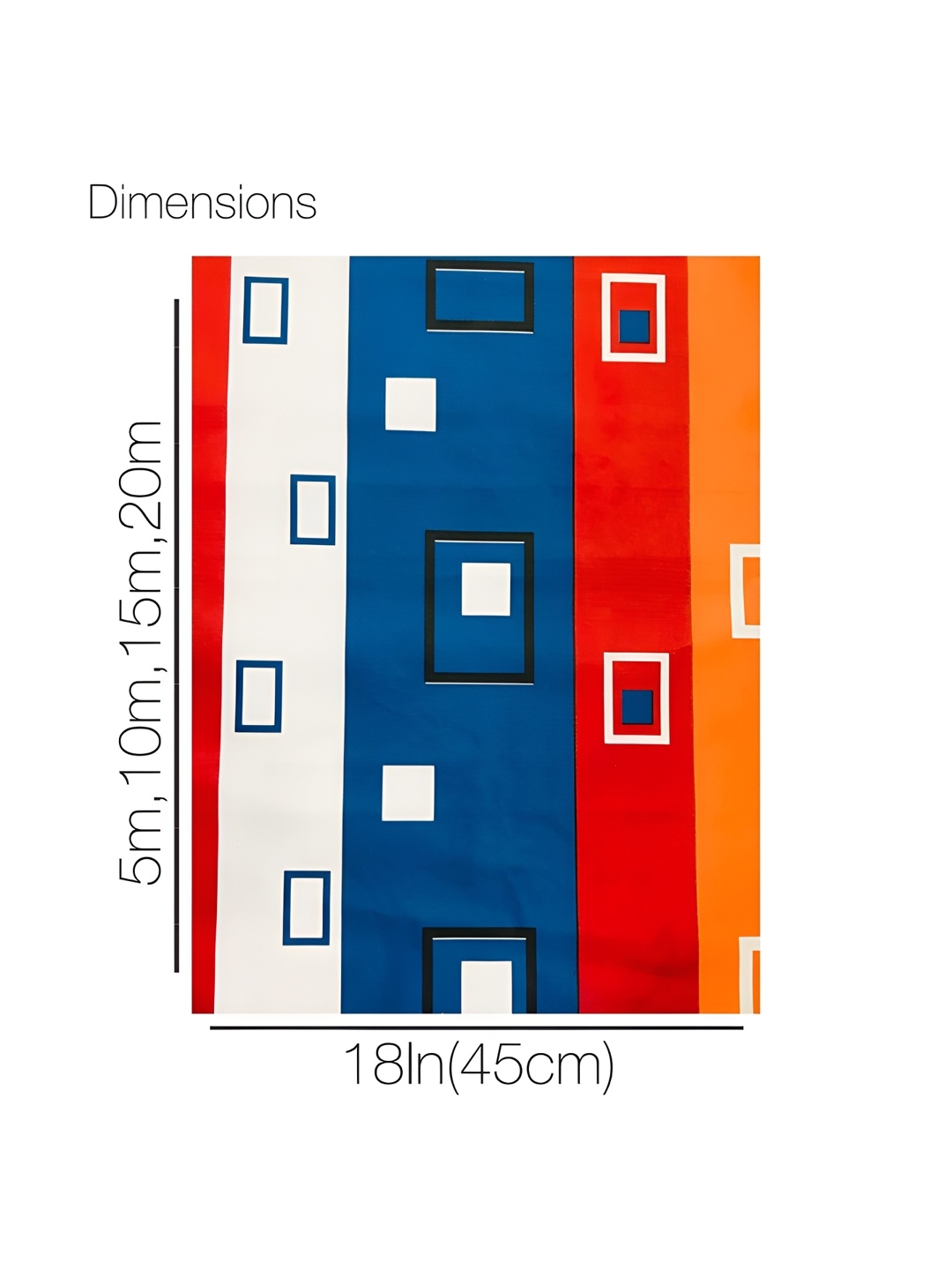

Homerz Red Regular Printed Shelf Liner Organiser