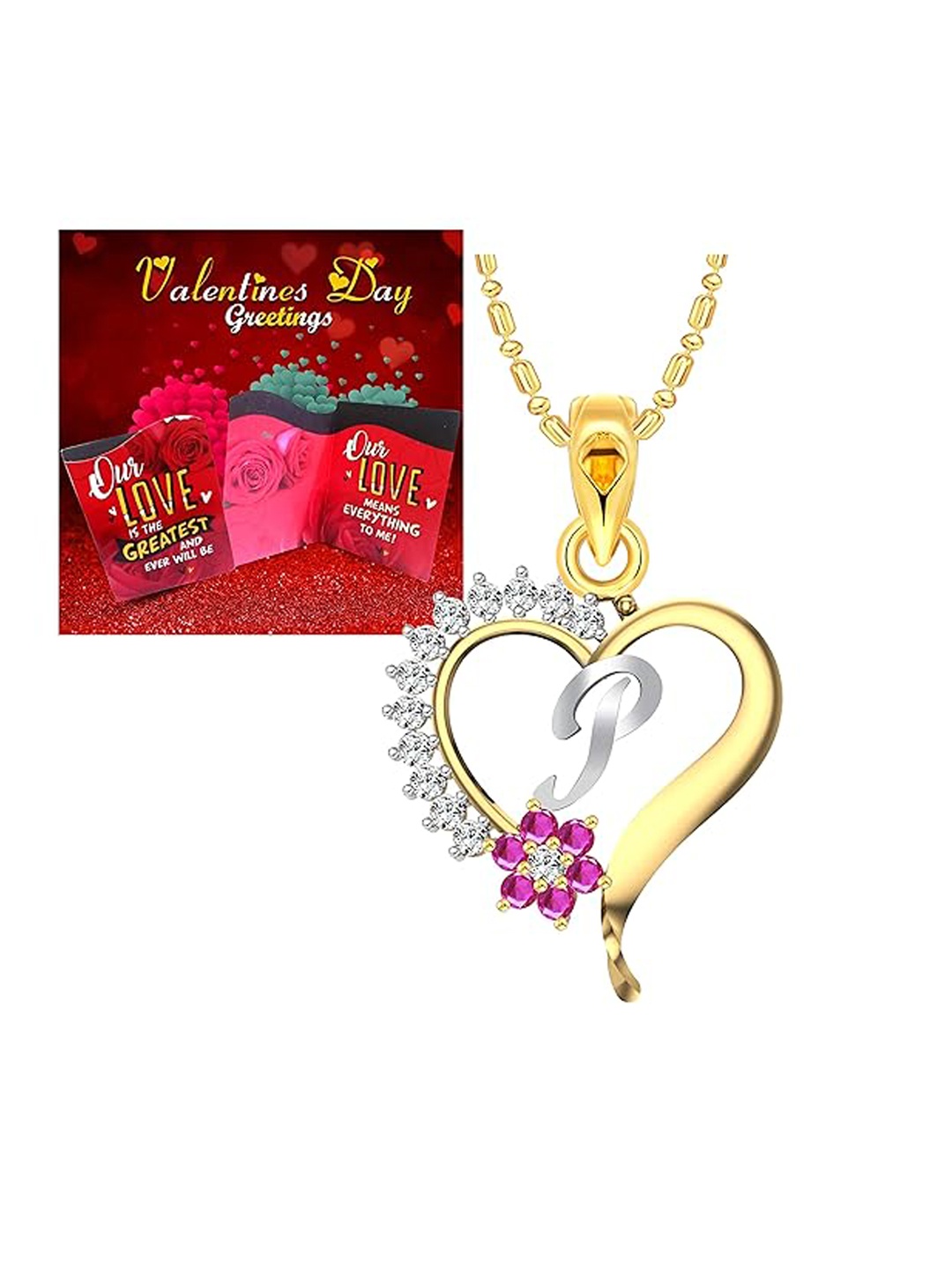 

Vighnaharta Gold-Plated Pendant With Greeting Card Gift Set