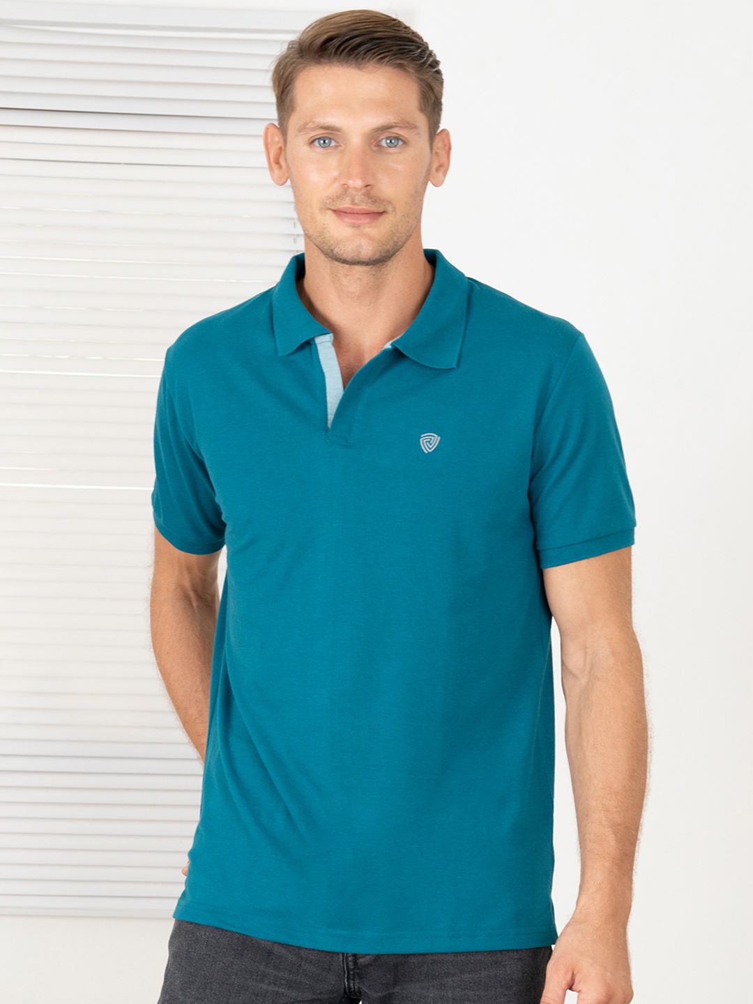 

Lux Cozi Polo Collar Lounge Tshirts, Blue