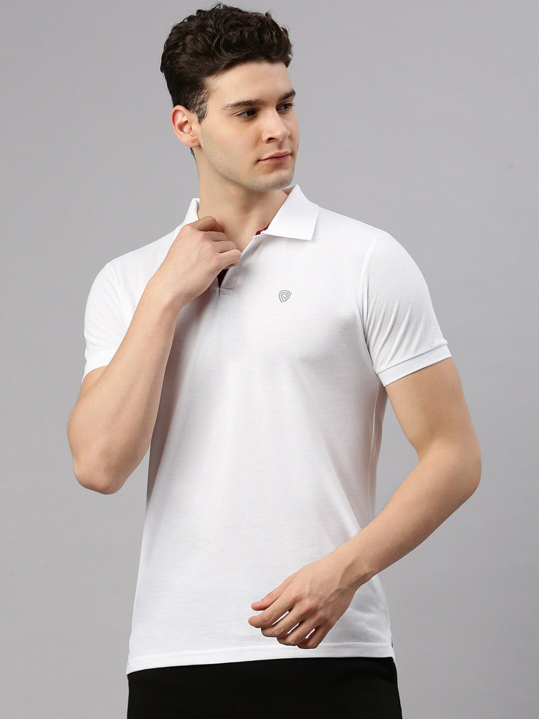 

Lux Cozi Polo Collar Lounge Tshirts, White