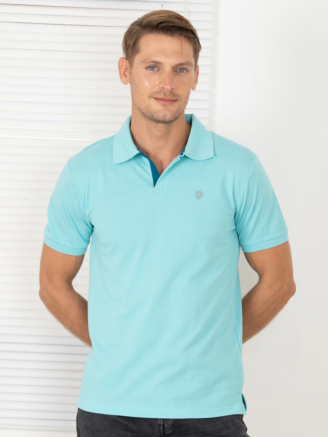 

Lux Cozi Polo Collar Lounge Tshirts, Blue