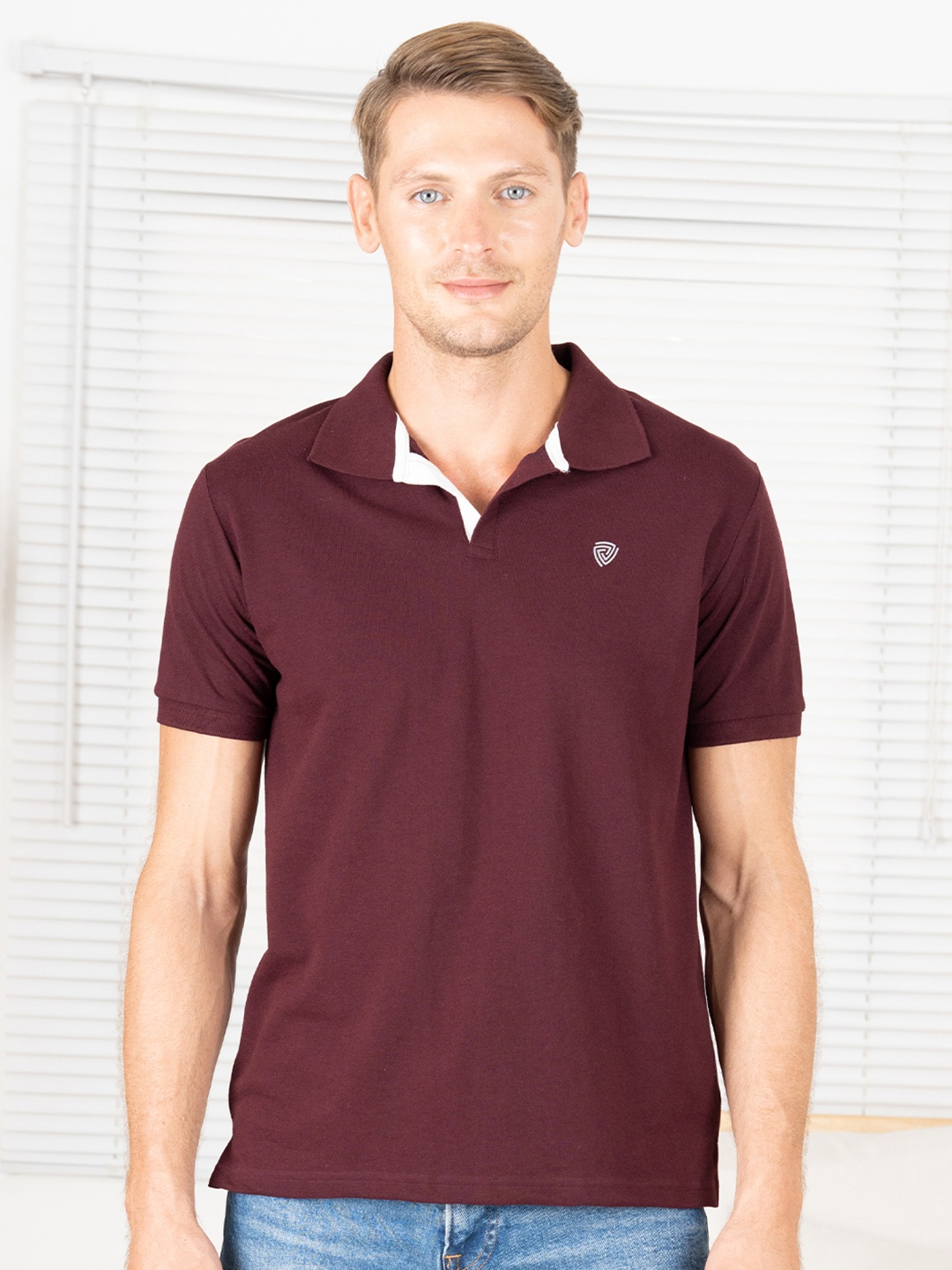 

Lux Cozi Polo Collar Lounge Tshirts, Coffee brown