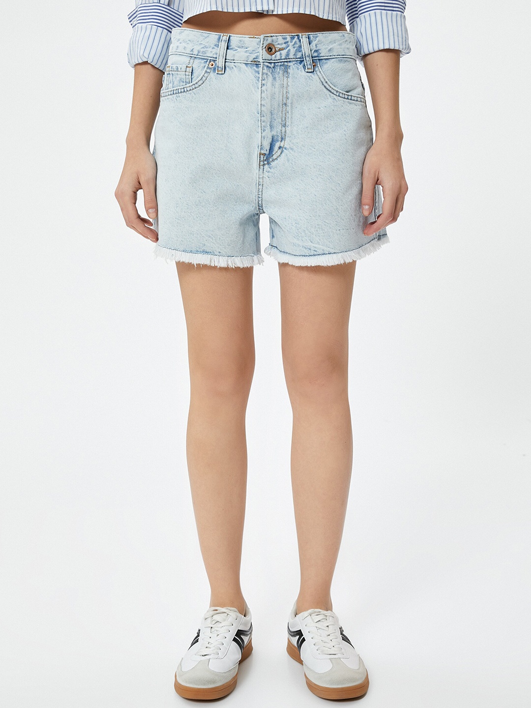 

Koton Women Denim Shorts, Blue