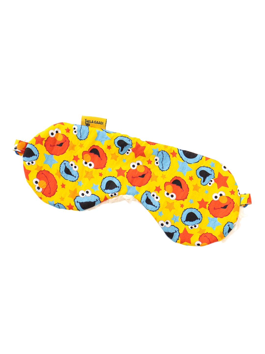 

Thela Gaadi Unisex Sesame Street Elmo & Cookie Monster Sleeping Eyemask, Yellow