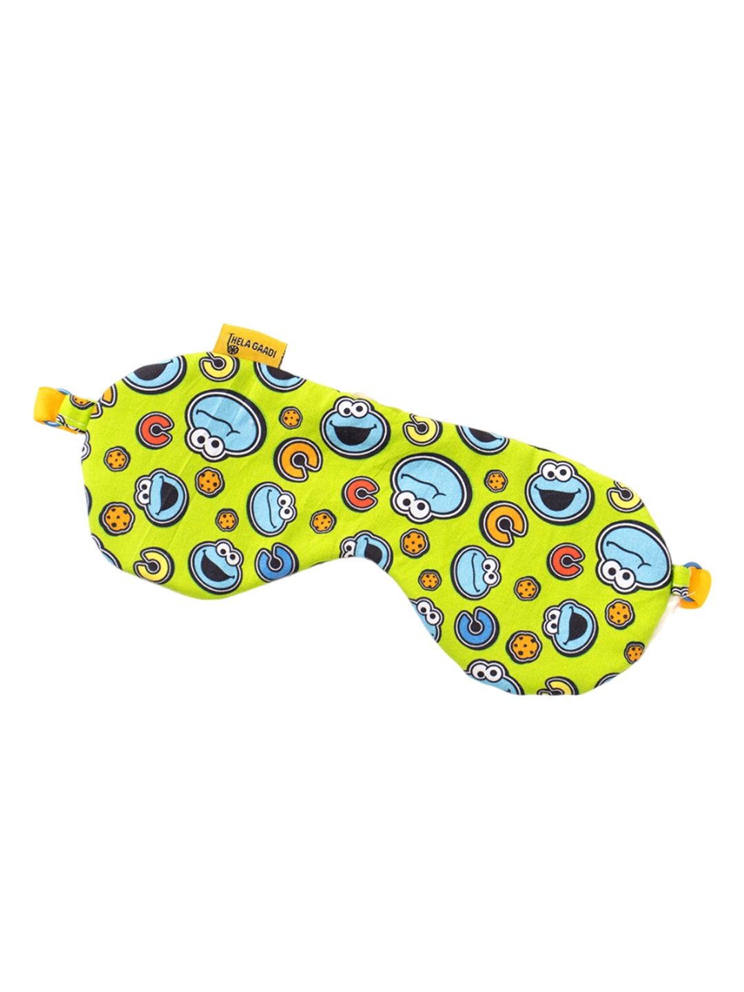 

Thela Gaadi Unisex Sesame Street Elmo Printed Sleeping Eye Mask, Yellow