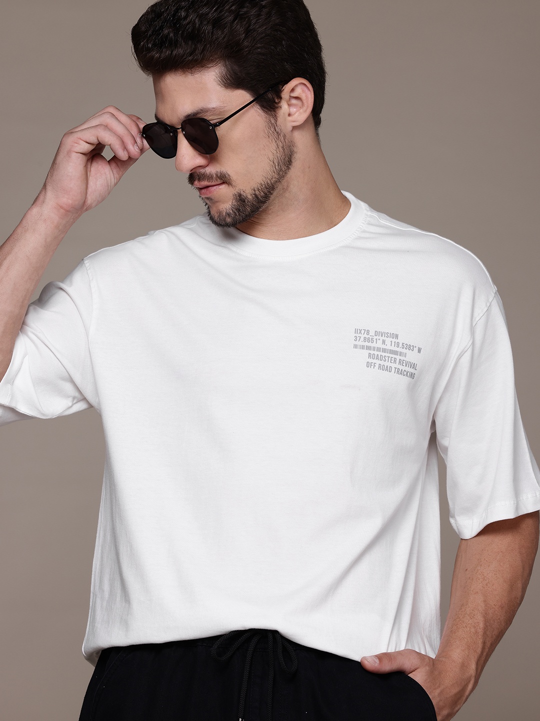 

The Roadster Lifestyle Co. Relaxed Fit Pure Cotton T-shirt, White