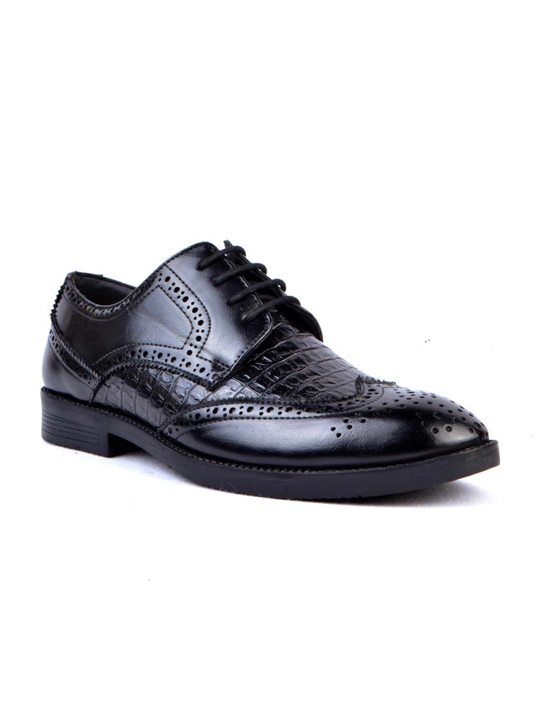 

Cliff Fjord Men Textured Formal Brogues, Black