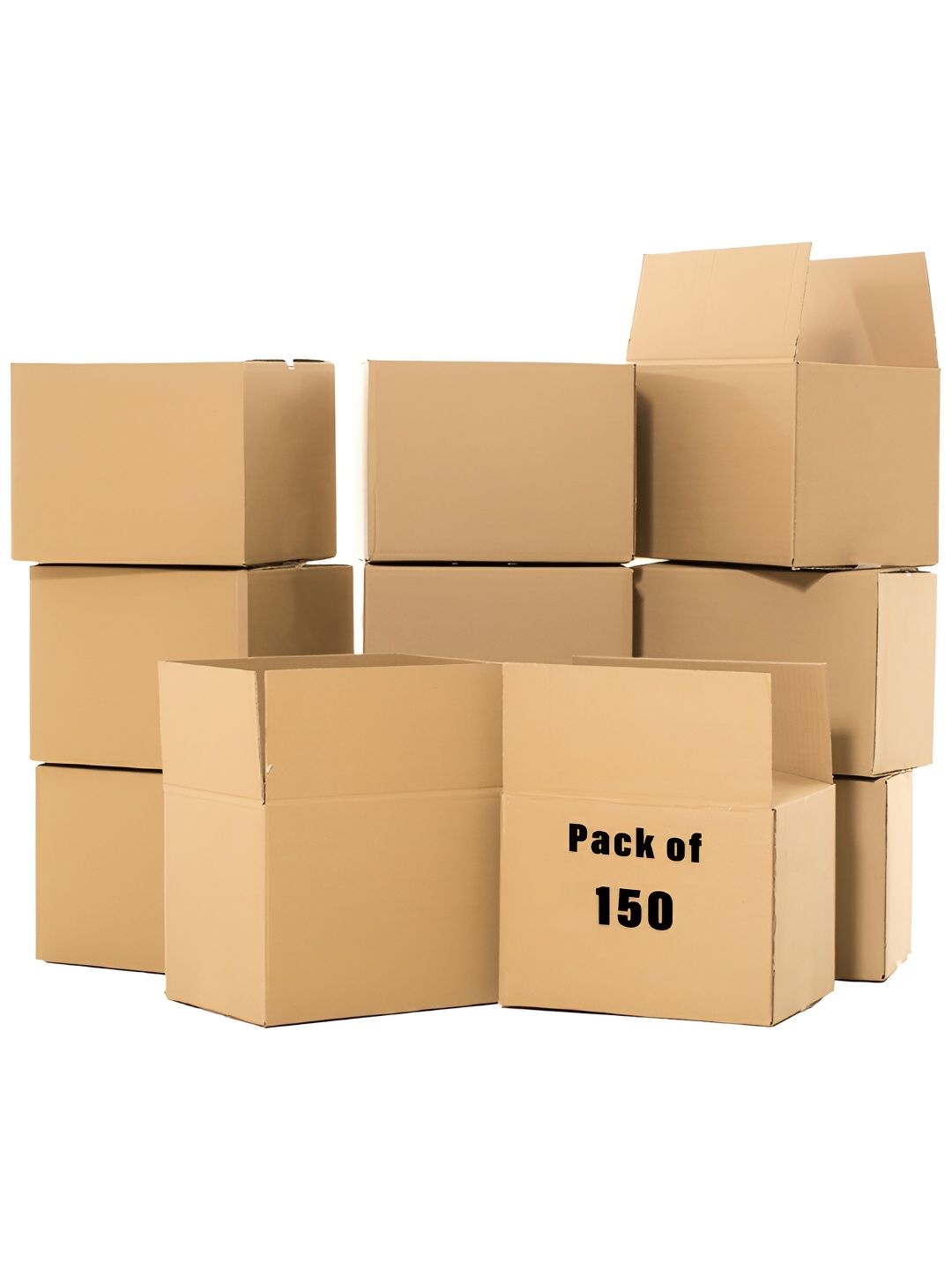 

Kuber Industries Brown 150 Pieces Corrugated Packing Storage Box