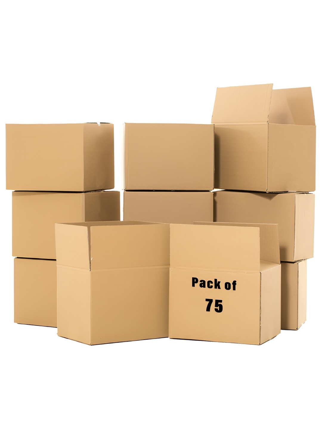 

Kuber Industries Brown 75 Pieces Corrugated Packing Storage Box