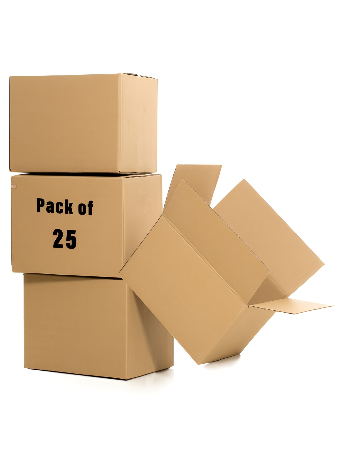 

Kuber Industries Brown Set Of 25 Corrugated Packing Storage Box