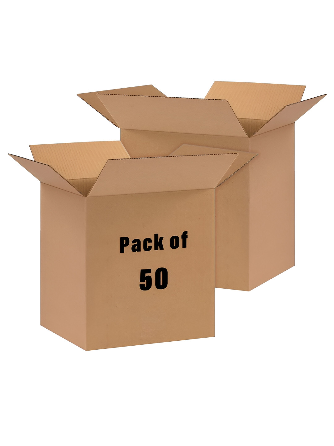 

Kuber Industries Brown 50 Pieces Corrugated Packing Storage Box