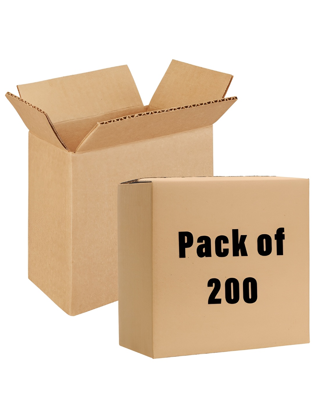 

Kuber Industries Brown Set of 200 Corrugated Packing Storage Box