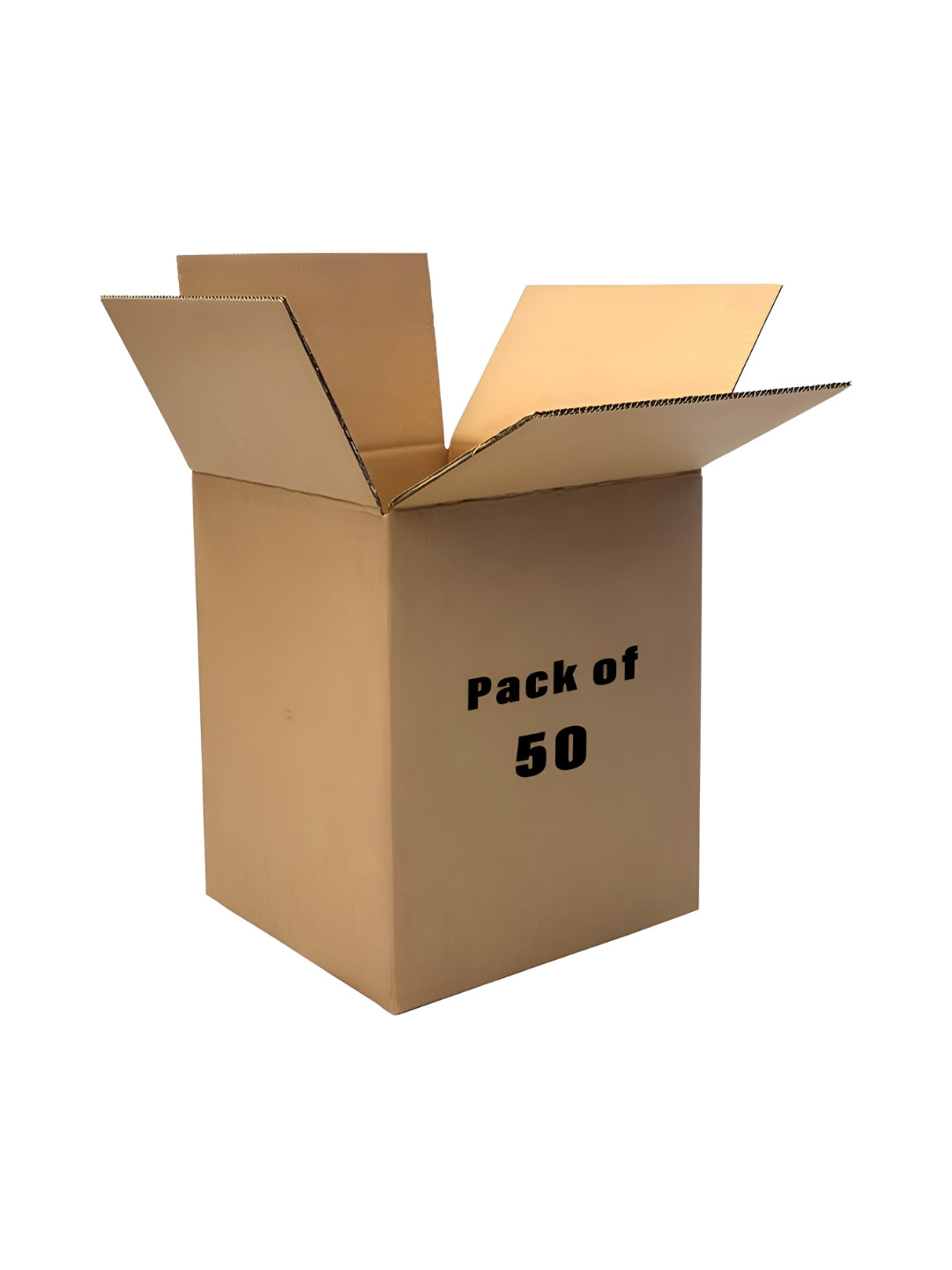 

Kuber Industries Brown 50 Pieces Corrugated Packing Storage Boxs