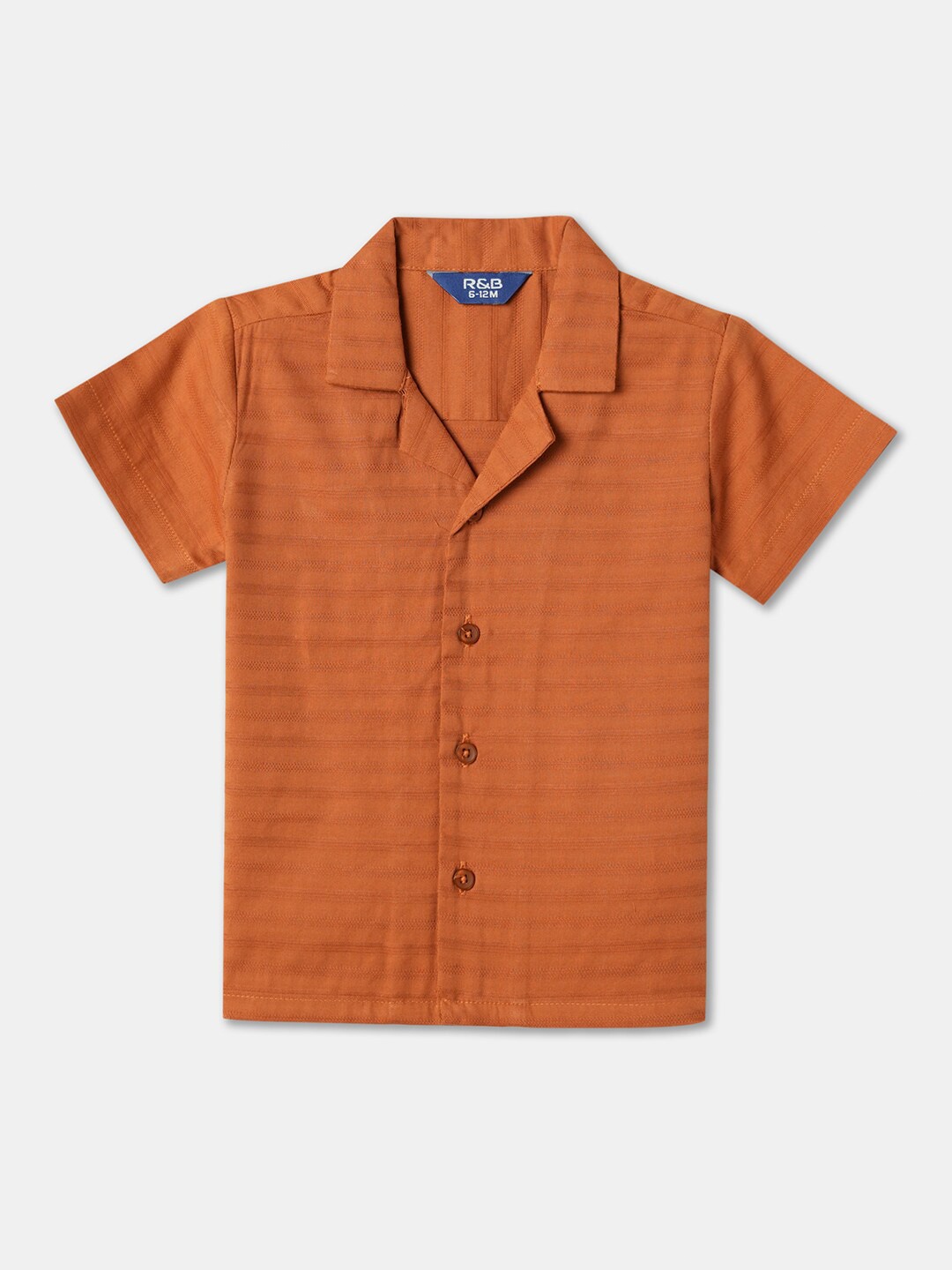 

R&B Boys Opaque Casual Shirt, Rust