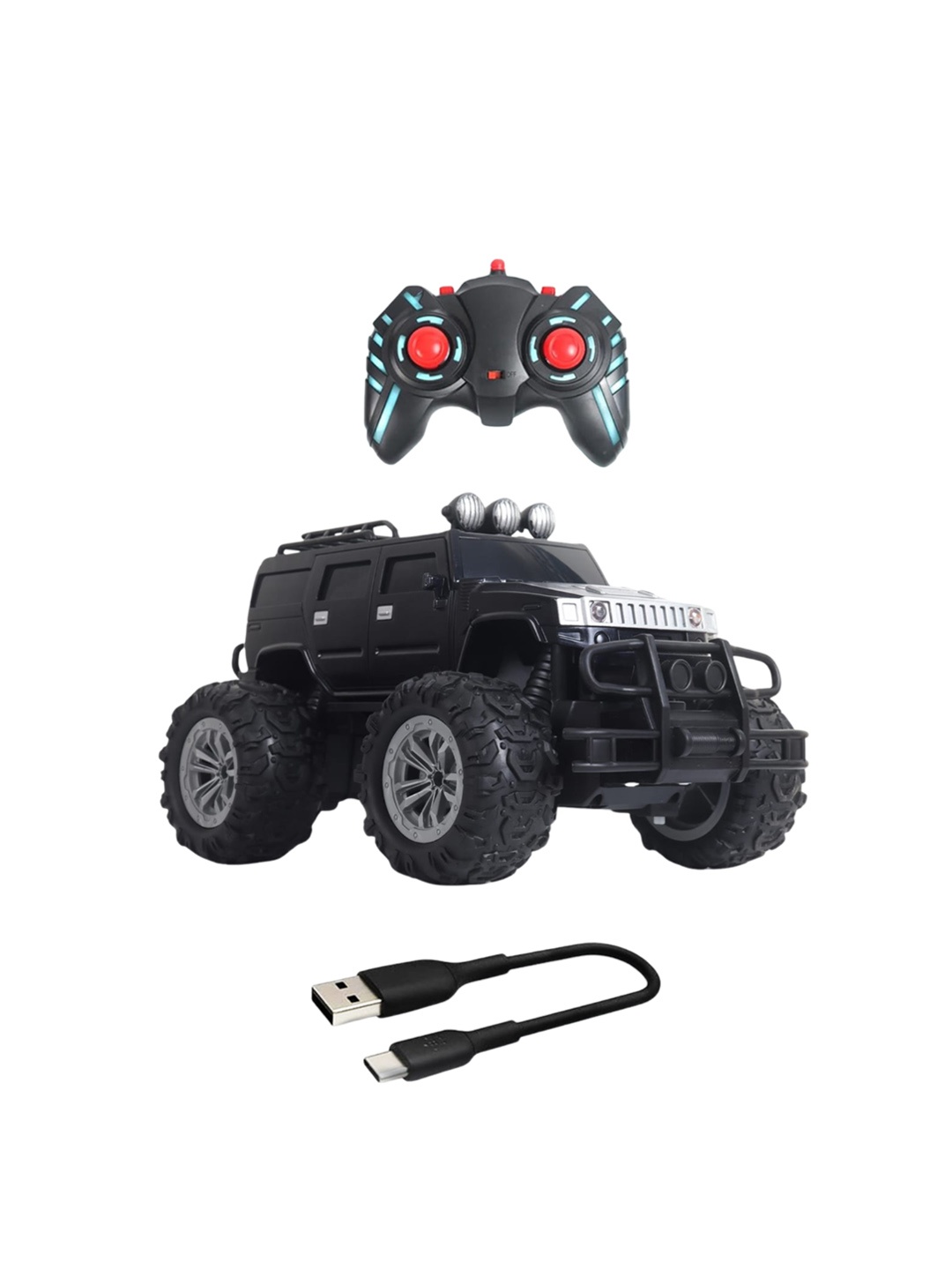 

WEMBLEY Kids Black Rechargeable Remote Control Car