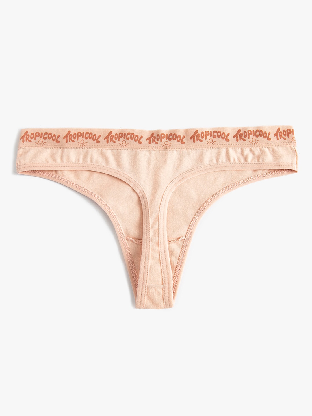 

Koton Mid-Rise Thongs Briefs 8683968983411, Nude