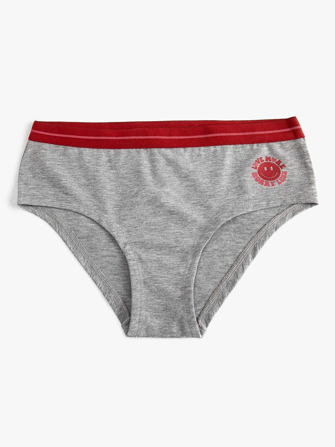 

Koton Mid Rise Hipster Briefs 8683968689641, Grey