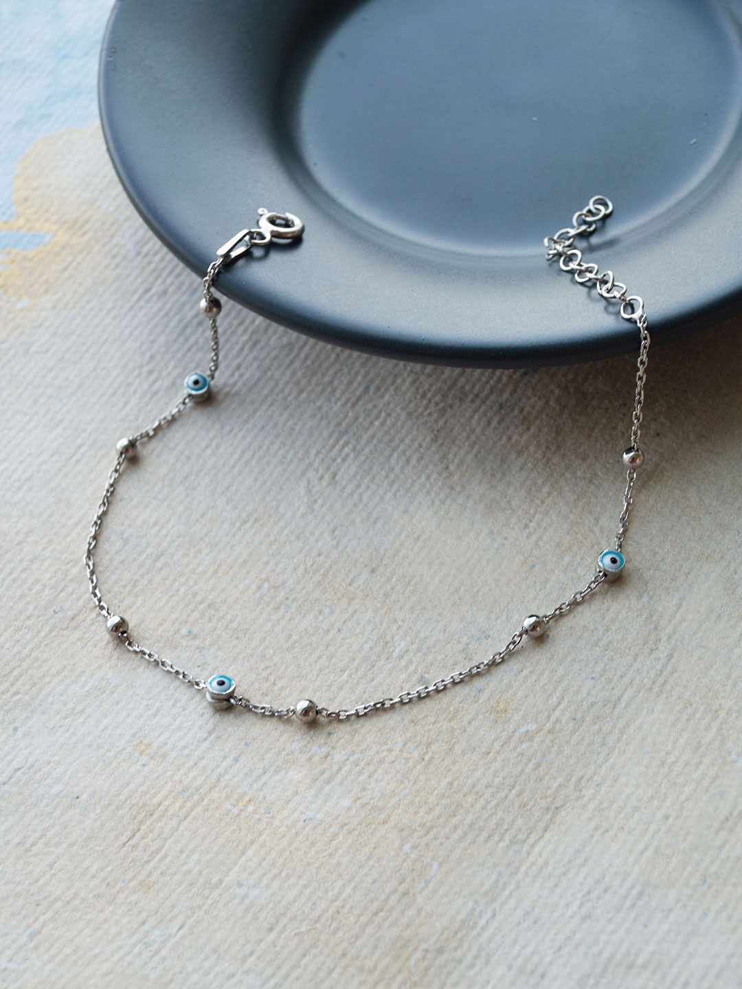 

MANNASH Sterling Silver Rhodium Plated Link Bracelet