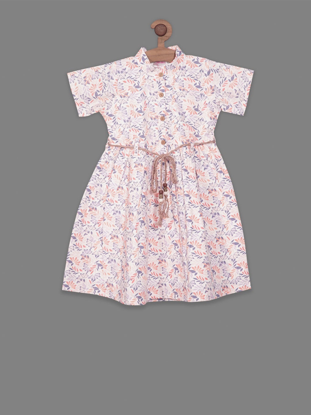 

BAESD Floral Print Fit & Flare Dress, White