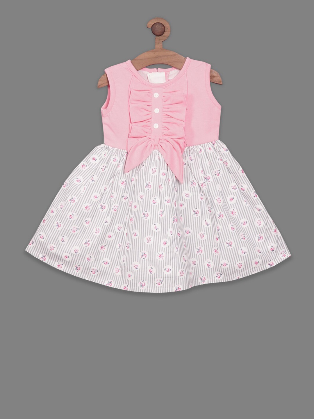 

BAESD Floral Print Fit & Flare Dress, Pink