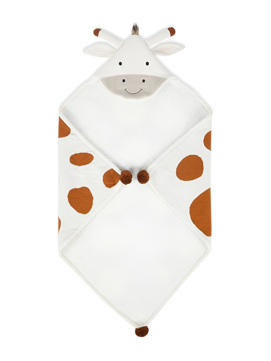 

haus & kinder Brown & White Cotton Mild Winter Bed Blanket
