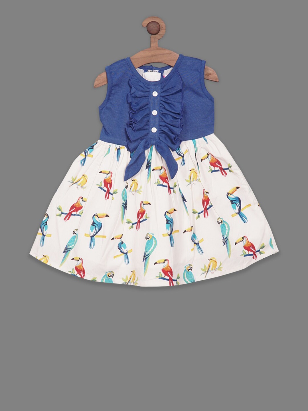 

BAESD Print Fit & Flare Dress, Blue