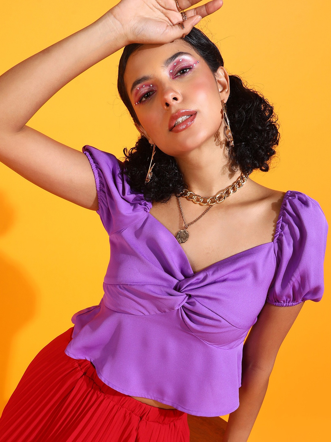 

RARE Twisted Top, Purple
