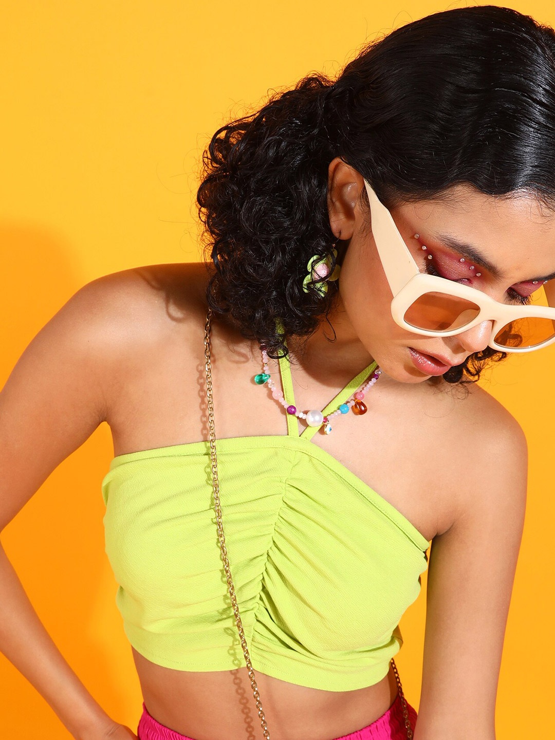 

RARE Crop Top, Lime green