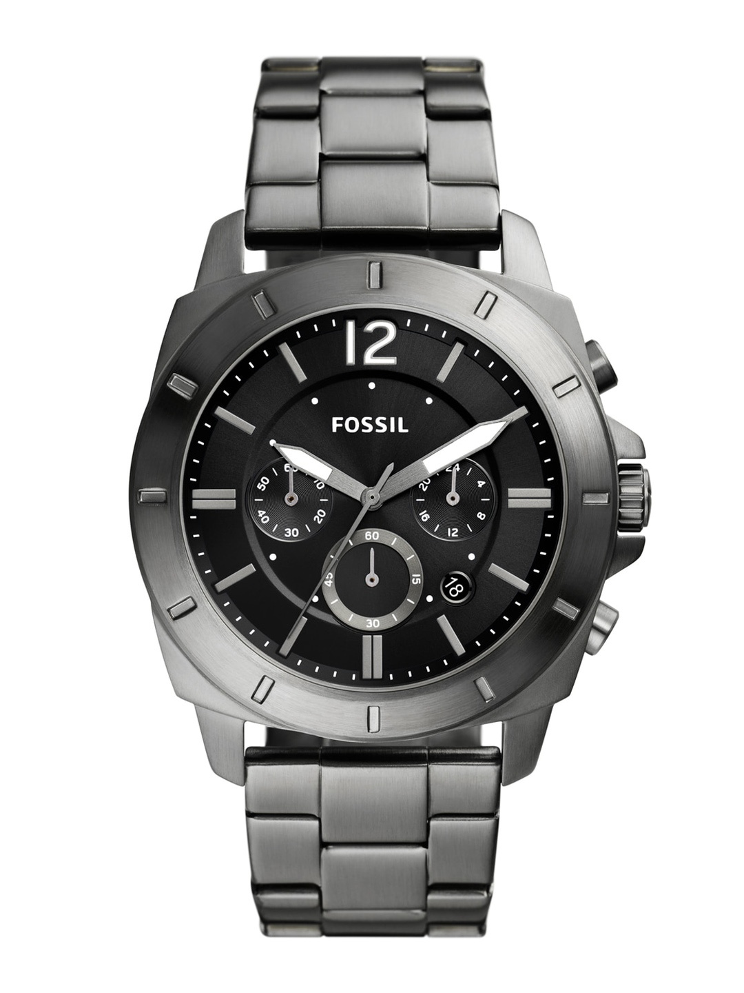 

Fossil Privateer Men Stainless Steel Bracelet Style Analogue Multi Function Watch BQ2817, Grey