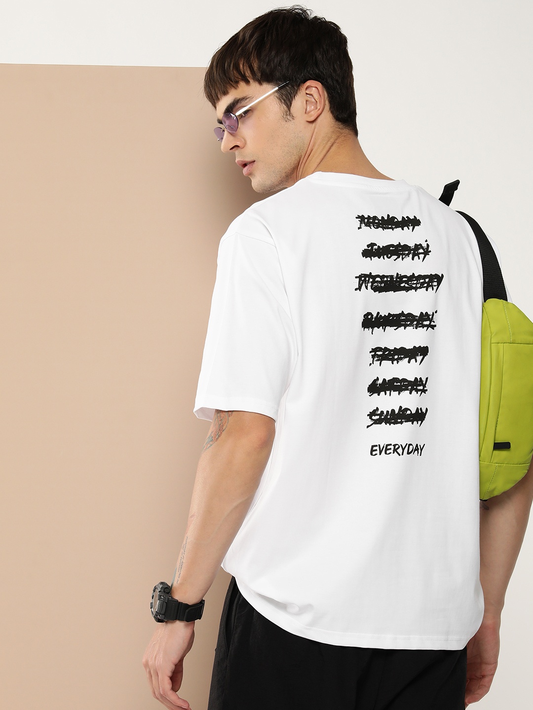 

Difference of Opinion Men Graphic Printed T-shirt, White