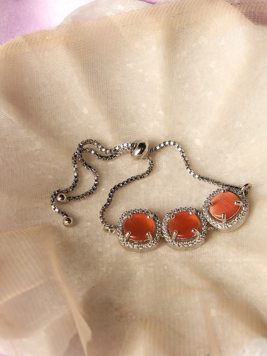 

justpeachy Silver Plated Link Bracelet