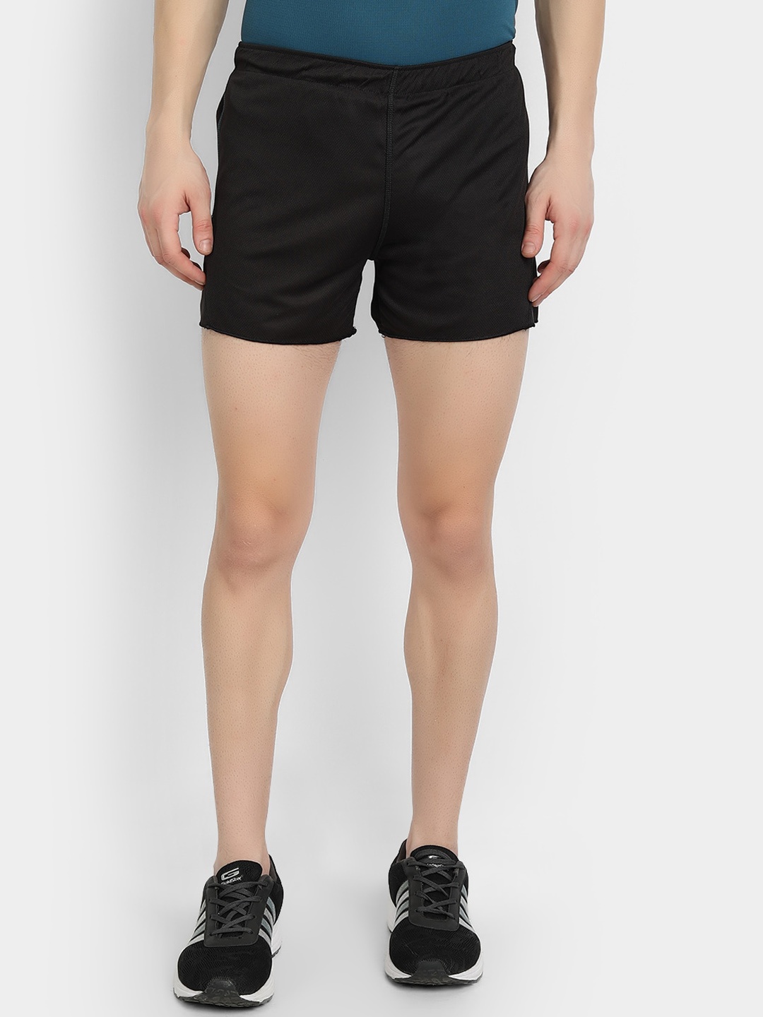 

DIDA Men Mid Rise Dri-FIT Running Sports Shorts, Black