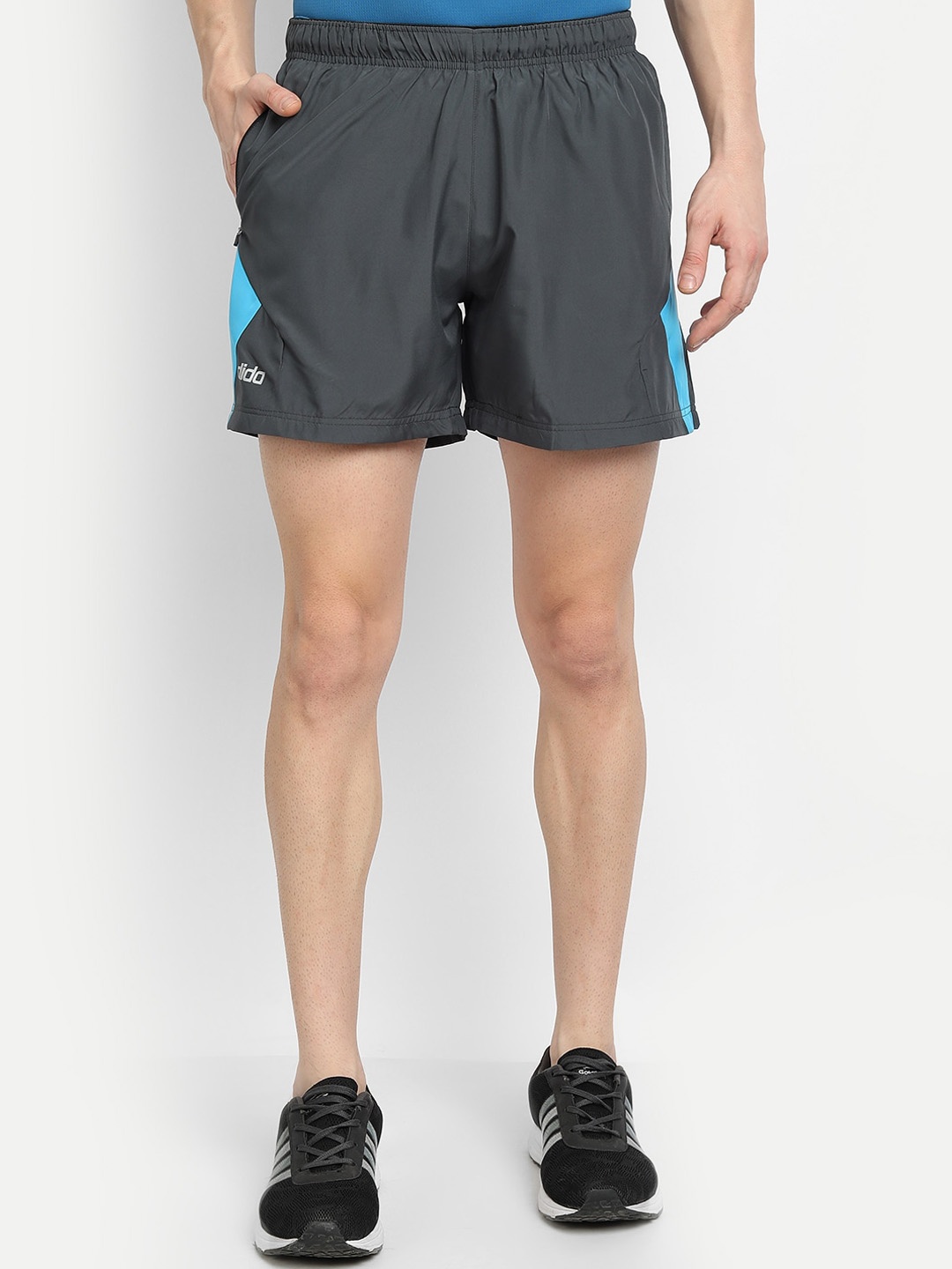

DIDA Men Lightweight Quick Dry Stretchable Sports Shorts, Grey