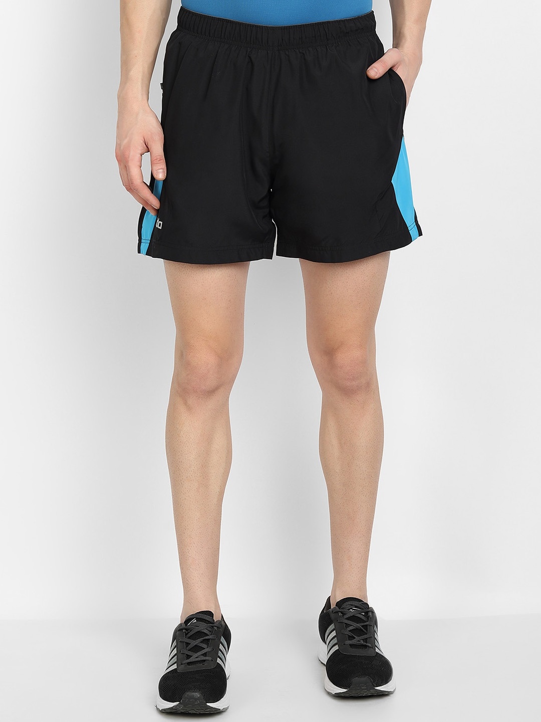 

DIDA Men Mid Rise Dri-FIT Running Sports Shorts, Black