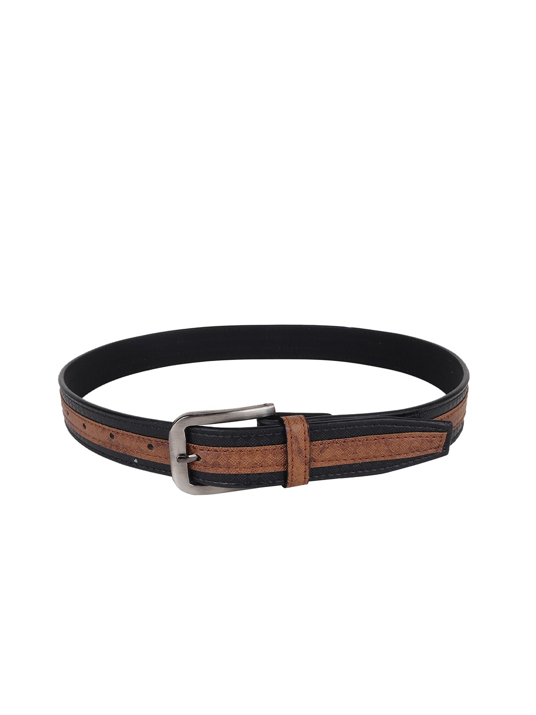 

Zacharias Boys Textured Slim Belt, Black