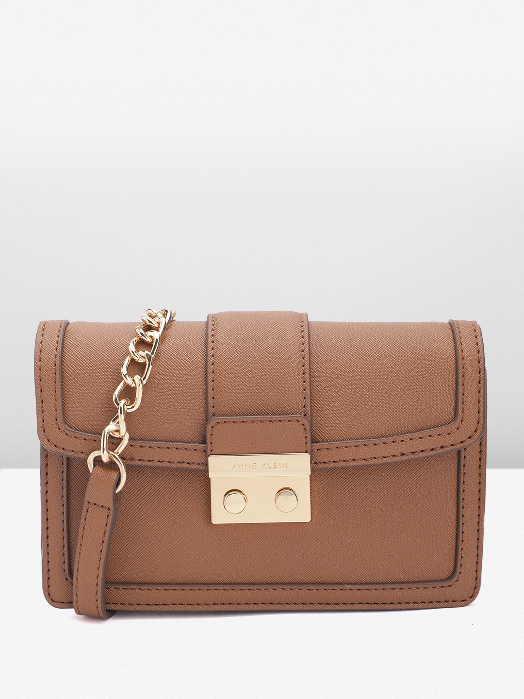 

ANNE KLEIN Structured Sling Bag, Brown