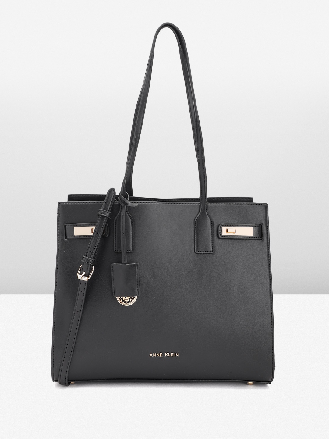 

ANNE KLEIN Structured Shoulder Bag, Black