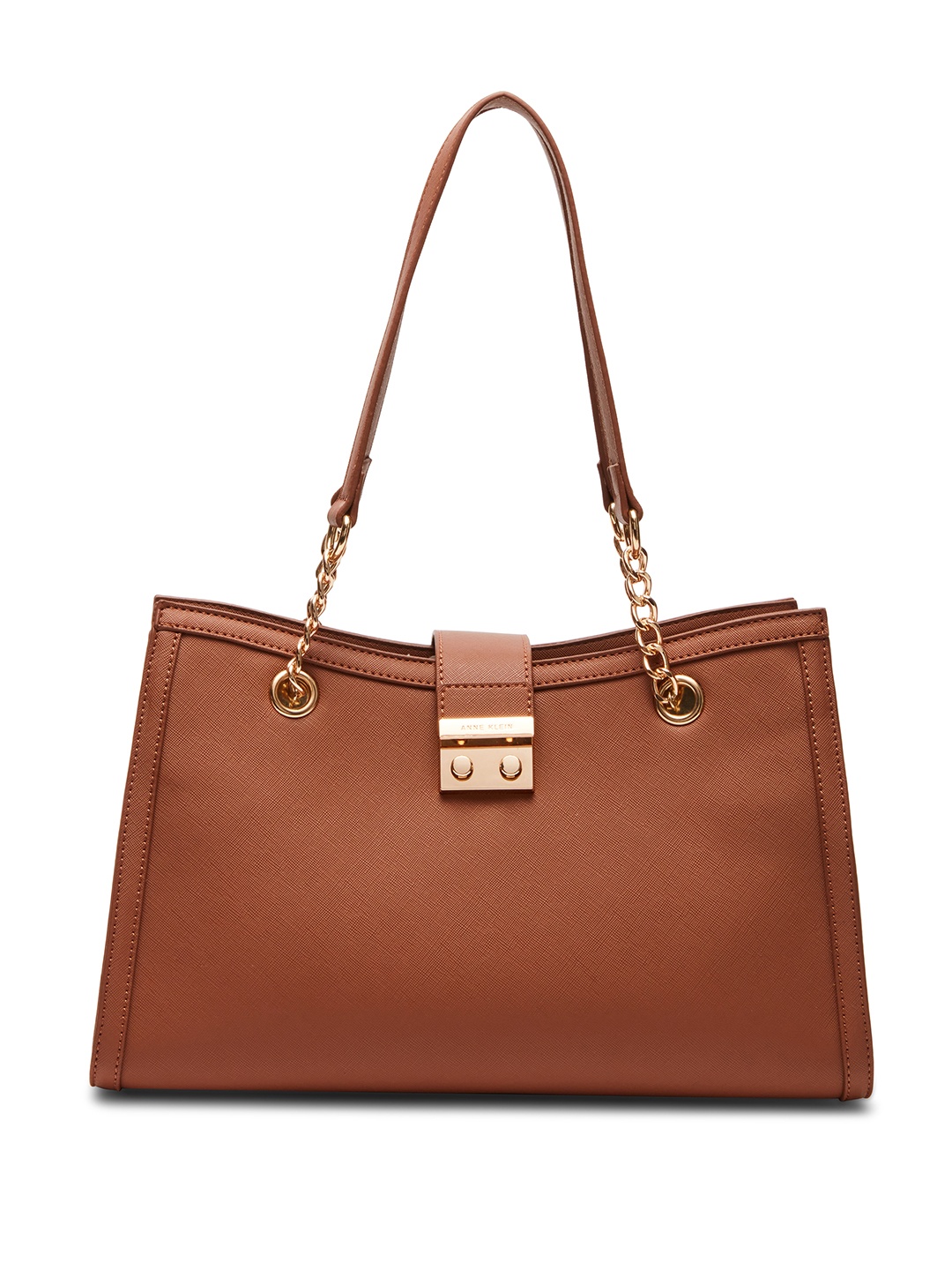 

ANNE KLEIN Structured Shoulder Bag, Brown
